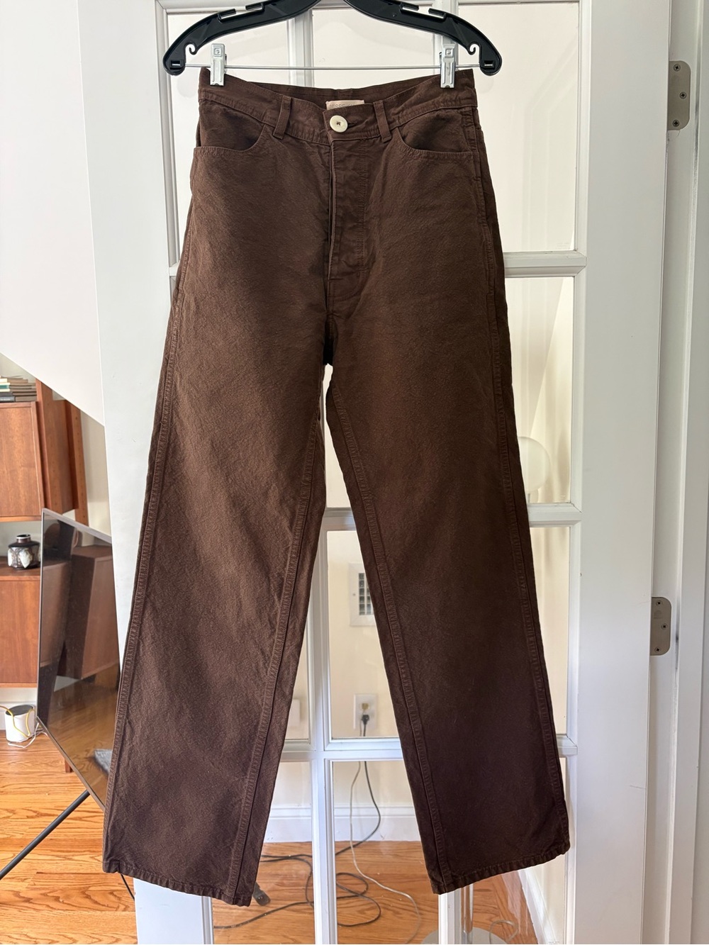 JESSE KAMM Cali Slim in Chocolate brown sz 6 high rise